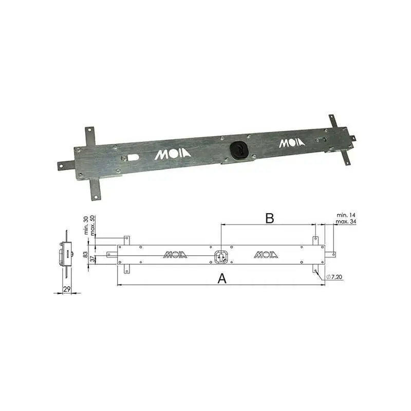 Aanbieding SERRATURA MOIA A FASCIA PER PORTA BASCULANTE