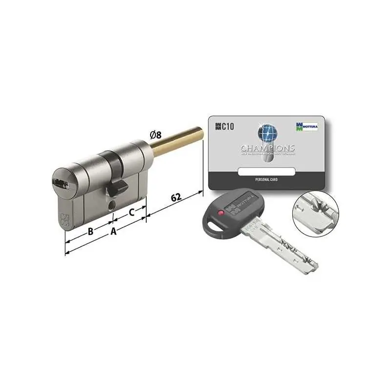 CILINDRO MOTTURA C10 PREDISPOSTO PER POMOLO Finale Uitverkoop