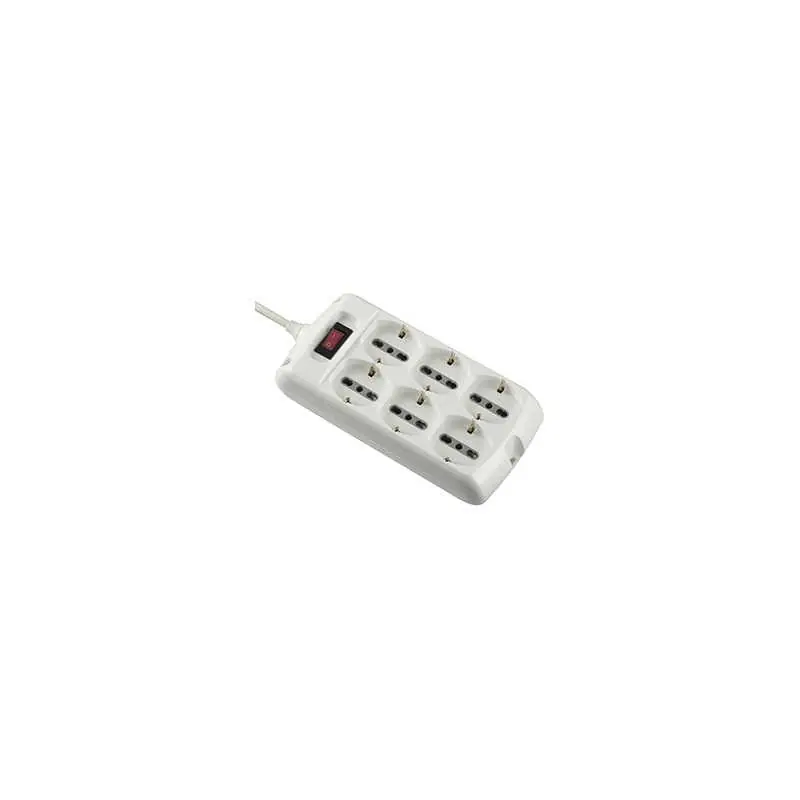 MULTIPRESA ELECTRALINE 62060 BIANCA QUADRA 6P Gratis Retour