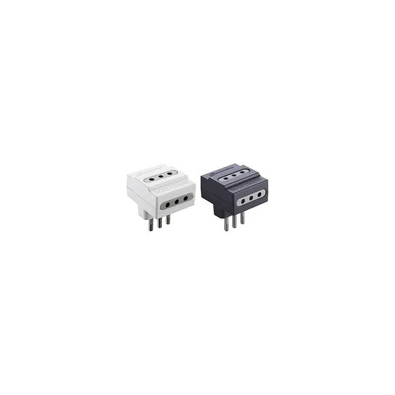 Direct Beschikbaar ADATTATORE TRIPLA ELECTRALINE 3 PRESE 10A,Eur Colore BIANCO