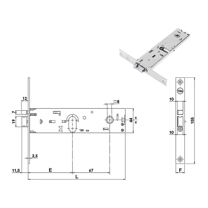 Direct Verzonden SERR.YALE ELET.INF. F16 Y854.,Eur 57,22 Entrata chiave 70
