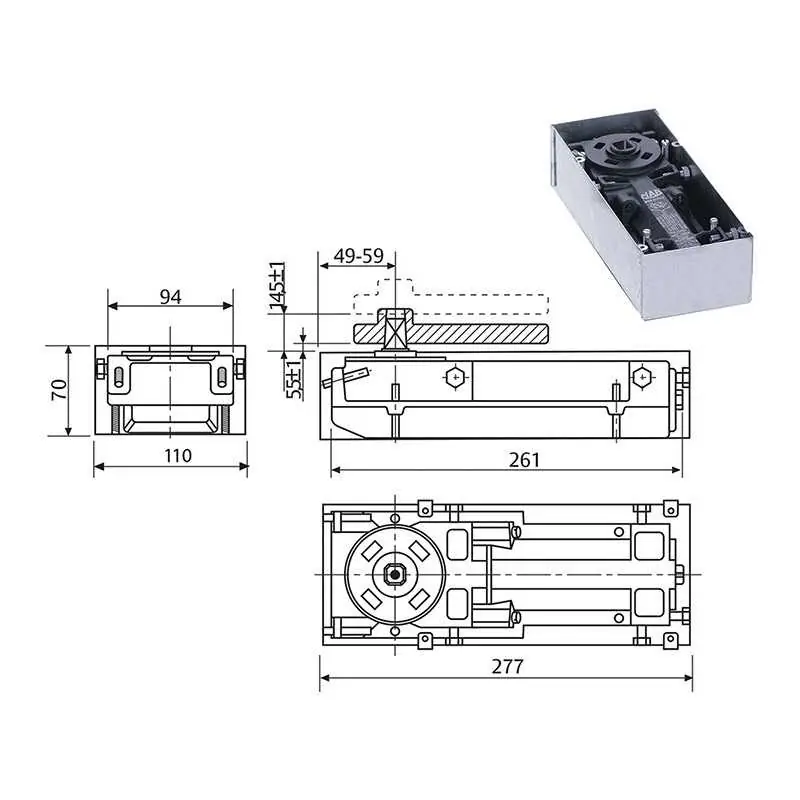 Actieprijs CHIUDIPORTA MAB PAVIM. DC477.0 105?,Eur 205,66