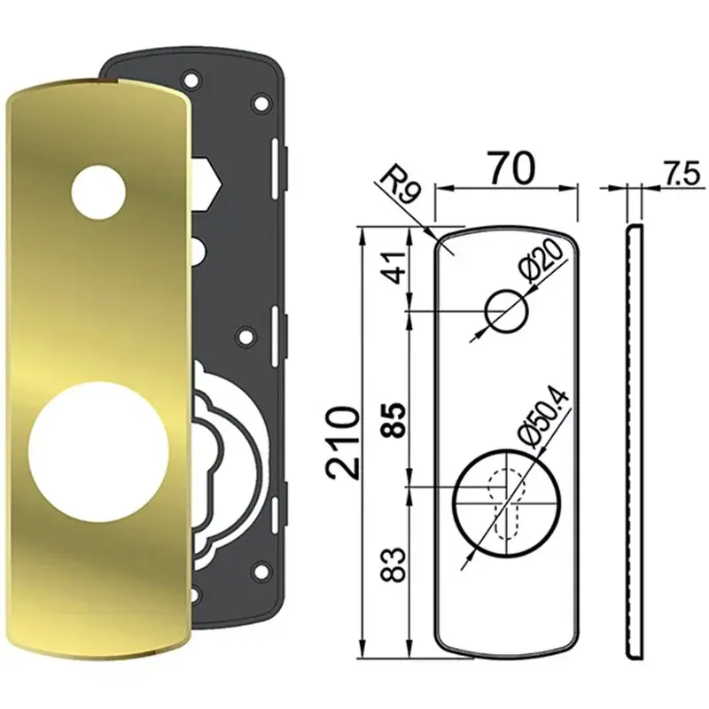 Snelle Levering PLACCHE DISEC KI3465P X TESIO MANIGL. + Colore ARGENTO