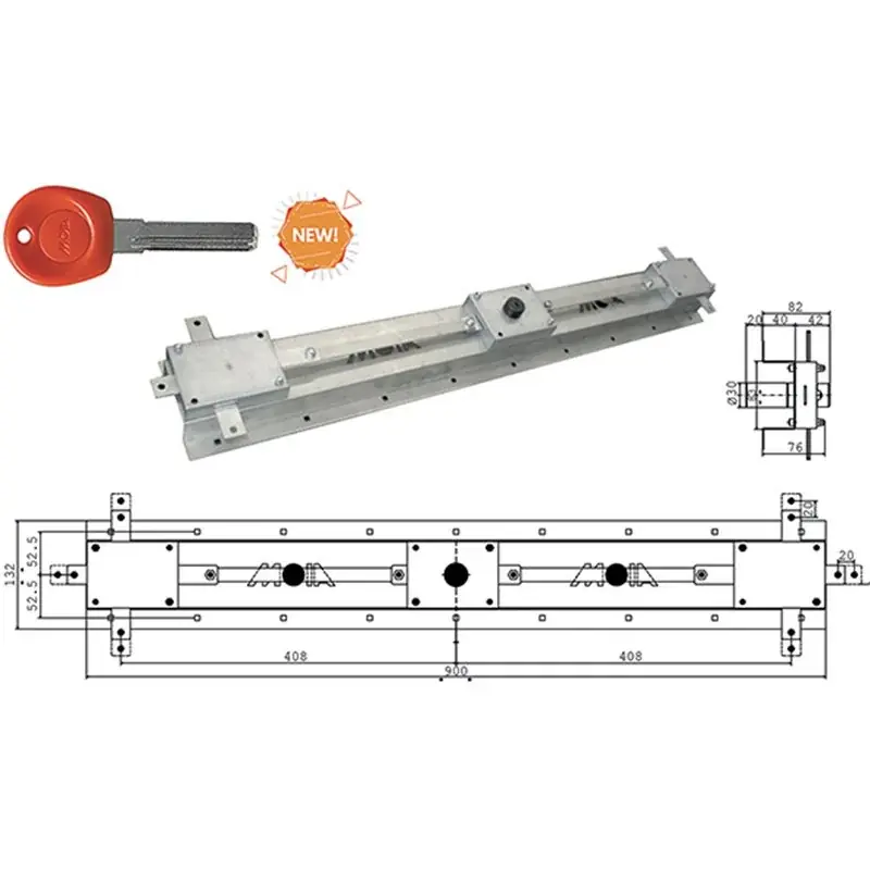 SERRATURE MOIA A FASCIA PER BASCULANTE J126,Eur Direct Verzonden