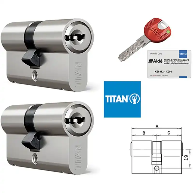 CILINDRI TITAN-DOM K66 CHIAVE-CHIAVE *KA* Populair