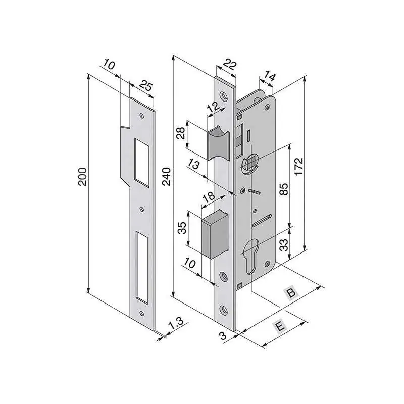 Merkproduct SERRATURE WELKA 015. INFILARE PER LEGNO,Eur 23,21 Entrata chiave 25