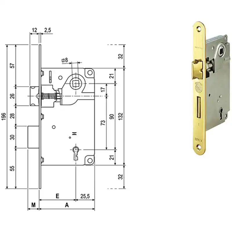 Favoriet SERRATURE AGB CENTRO PATENT FRONTALE 22