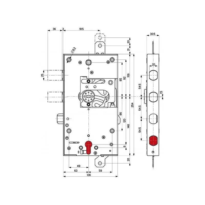 SERR.PANZETTA DM 2S E65 116MM*,Eur 408,70 Versione DESTRA Nieuw