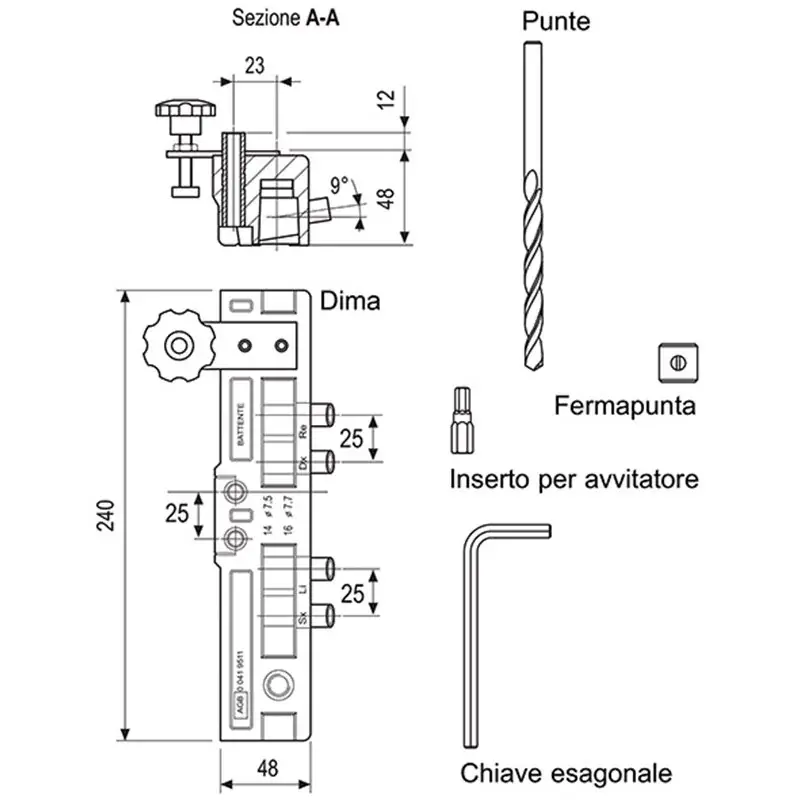 DIME PER CERNIERE AGB ANUBA 3D KIT C/ACCESSORI Veilige Betaling