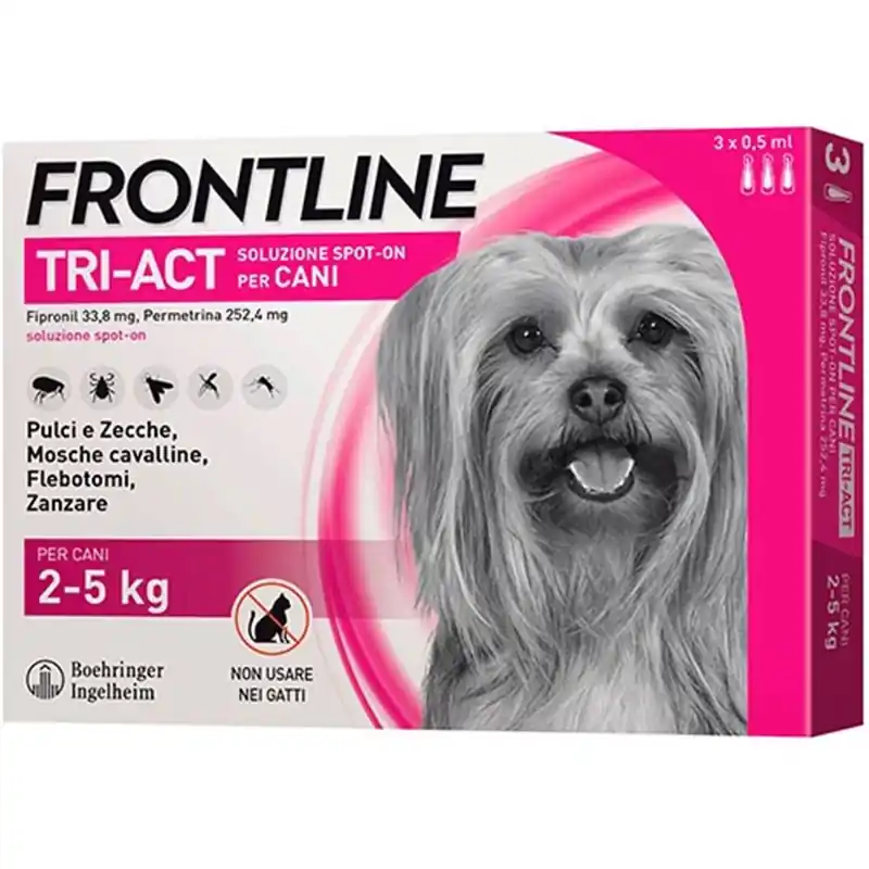 Nu Kopen ANTIPARASSITARIO PER CANI FRONTLINE TRI-ACT 2- 5KG 3P