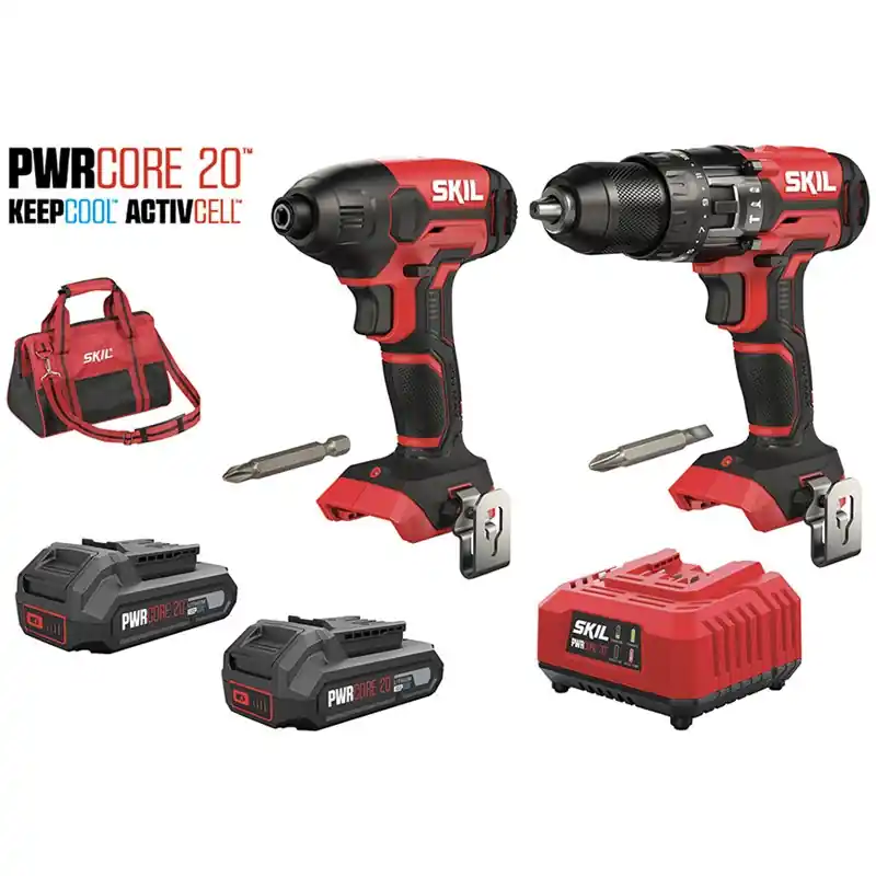 KIT TRAPANO +AVVITATORE IMPULSI +2BAT SKIL 3312EA Beperkte Voorraad