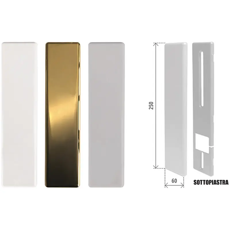PLACCHE PER AVVOLGIBILI FAST ABS CON PIASTRA Colore BIANCO Beperkt Aanbod