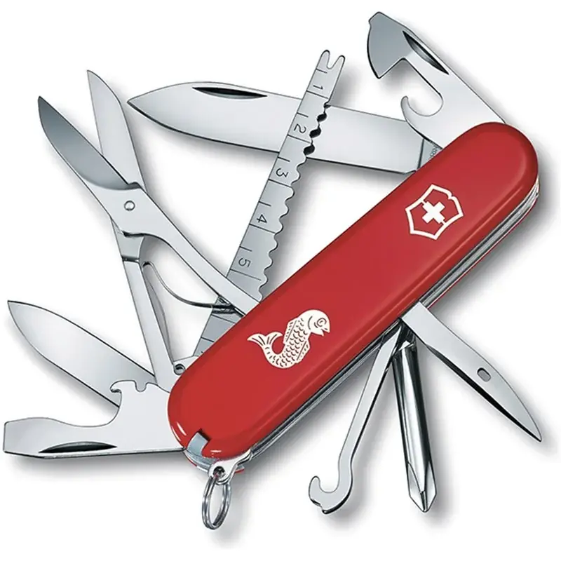 COLTELLI MULTIUSO VICTORINOX FISHERMAN RED,Eur Tijdelijk Beschikbaar