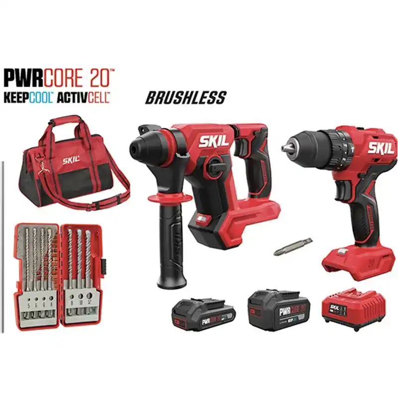 Superprijs KIT TRAPANO +TASSELLATORE +2BATTERIE SKIL 3362EA