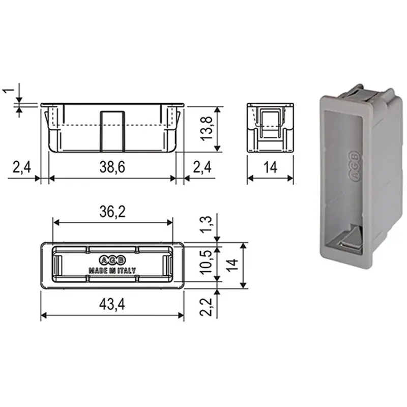 Exclusieve Aanbieding VASCHETTE AGB EASY-FIX POLARIS 2XT ART.2402