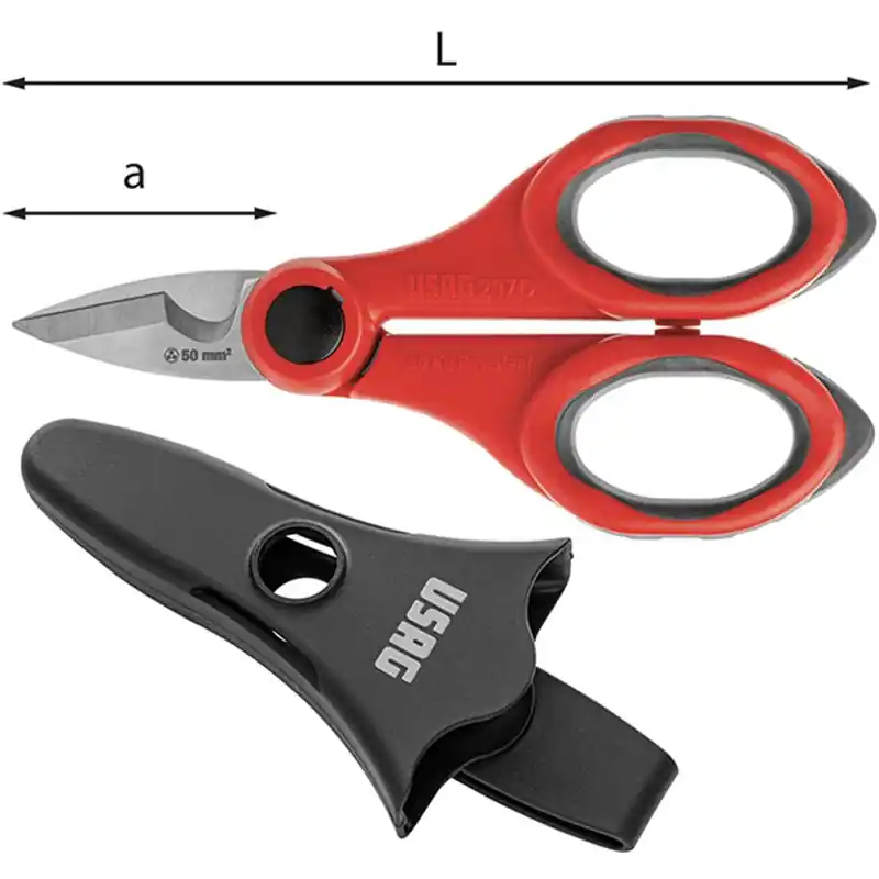 FORBICI USAG ELETTRICISTA INOX 207D Superprijs