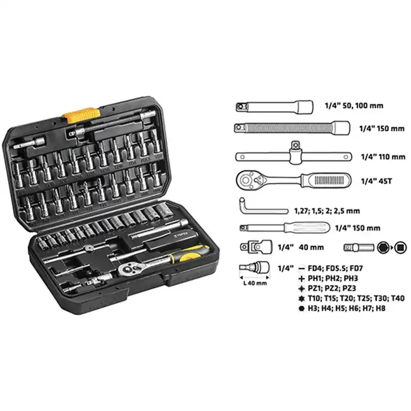 Hoge Kwaliteit CHIAVI TOPEX BUSSOLA VALIGETTA 46P.1/4 38D640