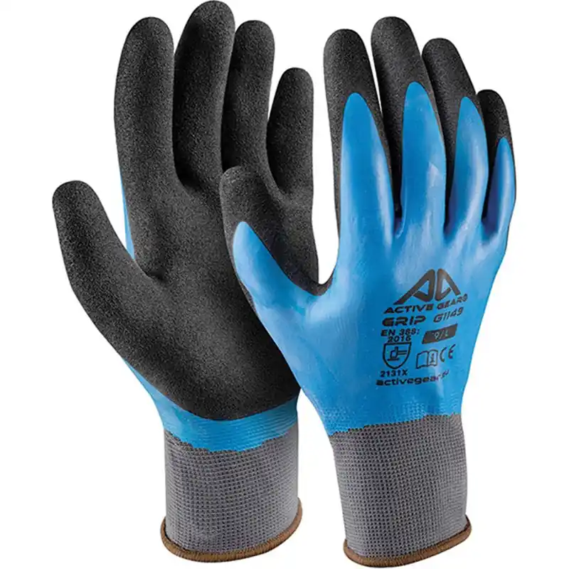 GUANTI AG GRIP AZZURRO G1149 9-L Direct Beschikbaar