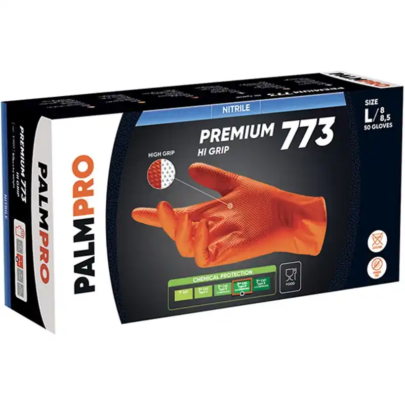 GUANTI NITRILE HI-GRIP 773 50PZ L Meest Verkocht