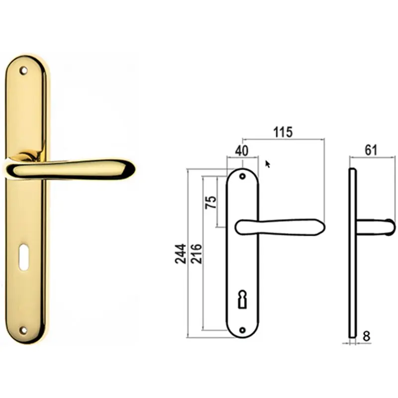 Actieprijs MANIGLIE*PL OTT.UNO PATENT 90 BRONZ