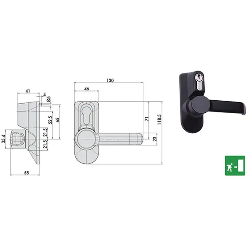 Dagaanbieding MANIGLIE CISA EST.ANTIP.07078.38.KA