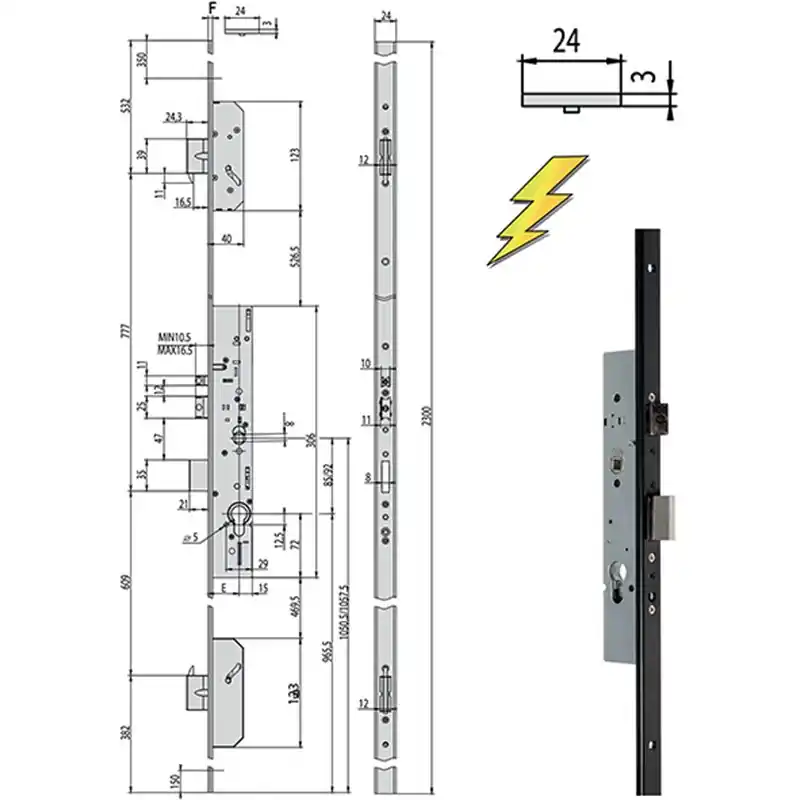SERR.CISA MULTITOP EL.F24P 19526.35 Betaalbaar