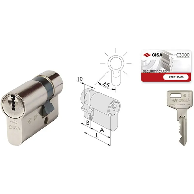Beste Prijs CILINDRI CISA C3000 40/10 0N324.03