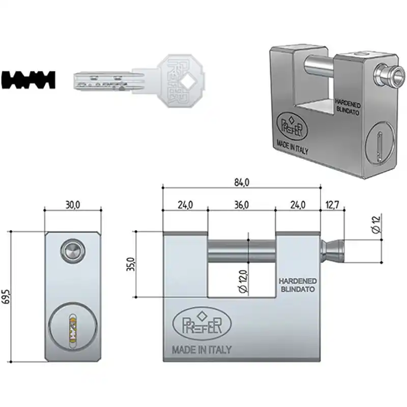 LUCCHETTI PREFER MONOBL MM84 UL20 Uitverkoop