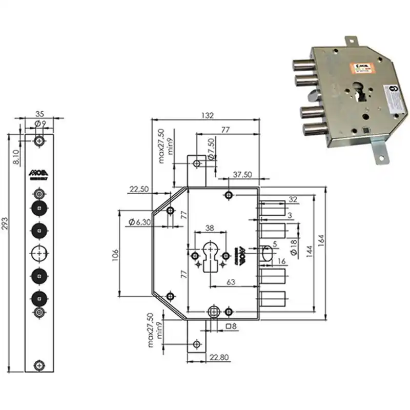 Uitverkoop SERR.MOIA CI 2+S+2 E63 CP954SFB