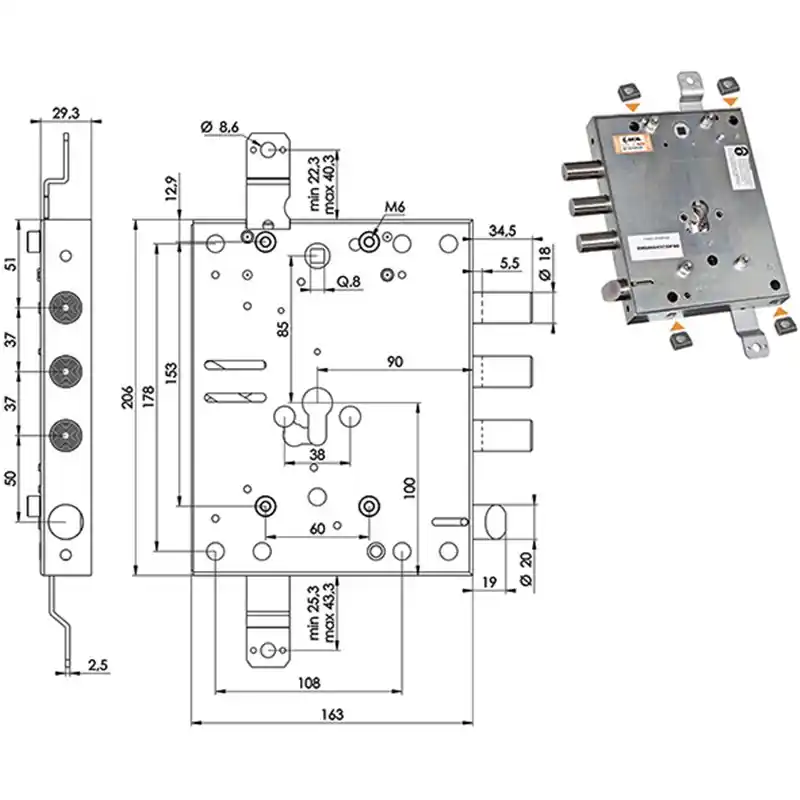 Dagaanbieding SERR.MOIA CI 3S E90 RMGA664/373SFQB