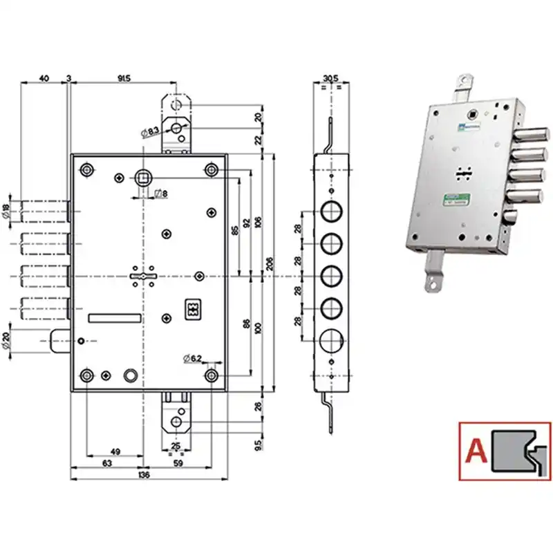 SERR.MOTT DM 4S E63 52571 S R28 Direct Verzonden