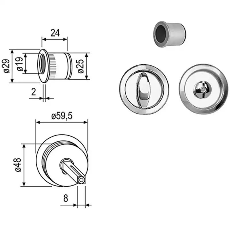 KIT ROSETTE AGB WC *NI* 1920.12.32 Veilige Betaling