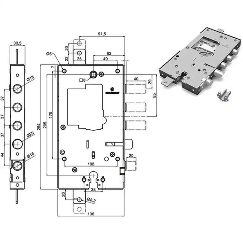 SERR.SECUREMME S/CU 3S1 2531.37 D Speciale Aanbieding