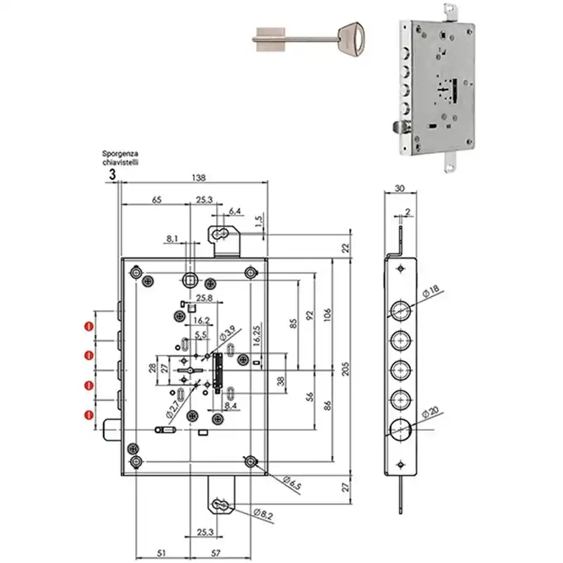 Voordeelprijs SERR.MULTLOCK MATRIX DM *M* I28