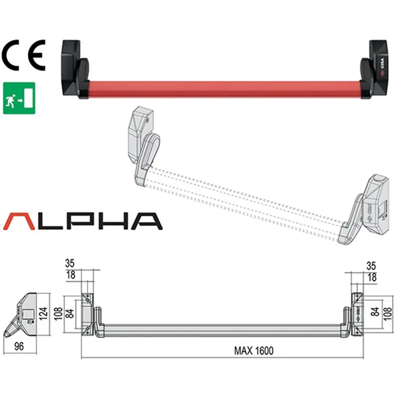 MANIGL.CISA *A* PUSH 5M011.10, Ferramenta Utensili On Line Koopje