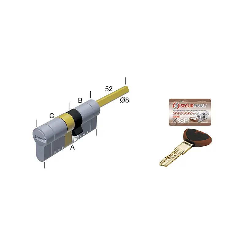 CILINDRI SECUREMME K38 *Q*3136 POM, Ferramenta Utensili On Line Beperkt Aanbod