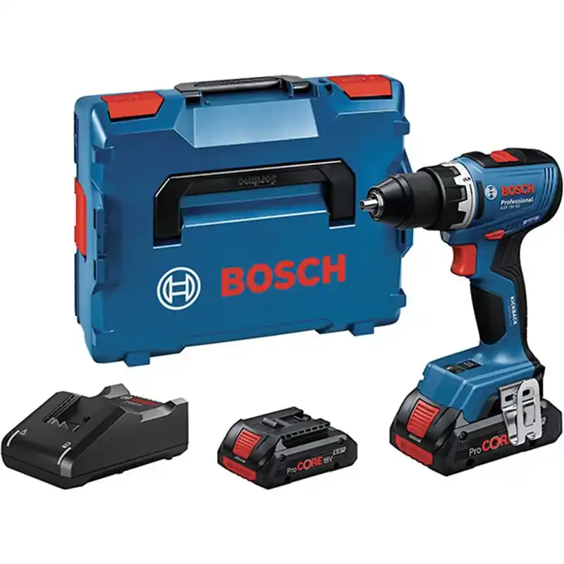Bosch GSR 18V‑65 Brushless con L‑Boxx e Caricabatterie Tijdelijk Beschikbaar