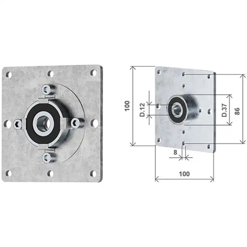 Piastra con Cuscinetto Radiale per Tapparelle Merkproduct