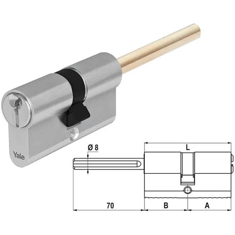 CILINDRI YALE Y500 30/30 POM Direct Verzonden
