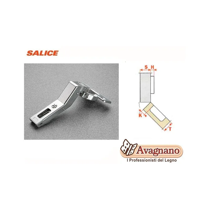 CERNIERA SALICE F.35 45 gradi MONTAGGIO AD ANGOLO Hoge Kwaliteit
