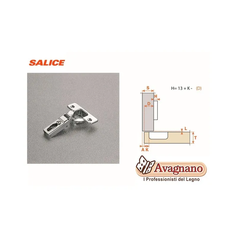 Laatste Versie CERNIERA SALICE F.35 COLLO PIANO PER ANTE FRIGO