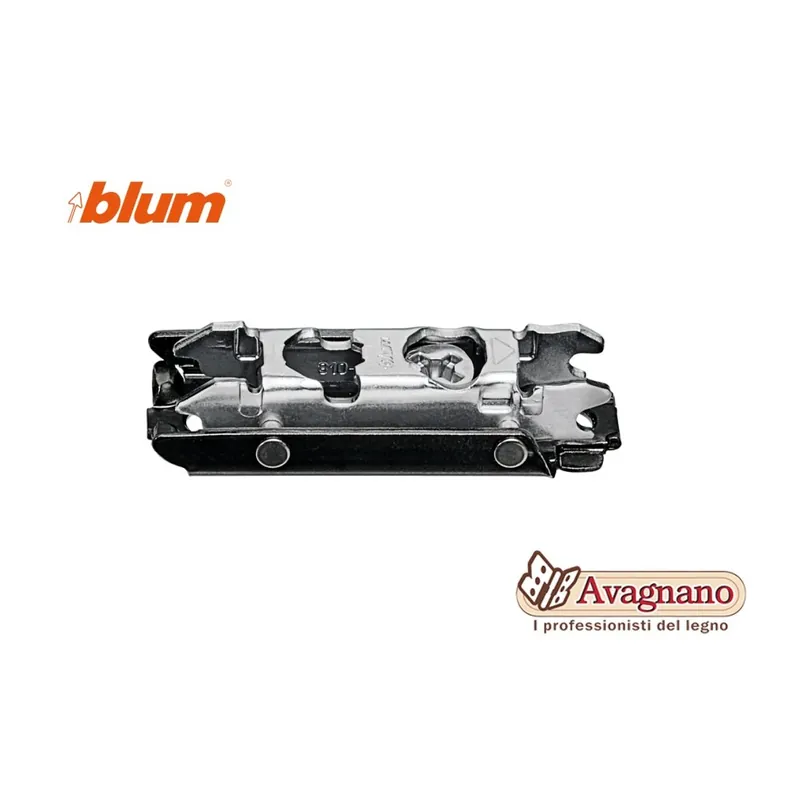 BLUM CLIP piastr. di premont., diritta (20/32 mm), 0 mm, Acciaio, Da avvitare, RV eccentrico Korting