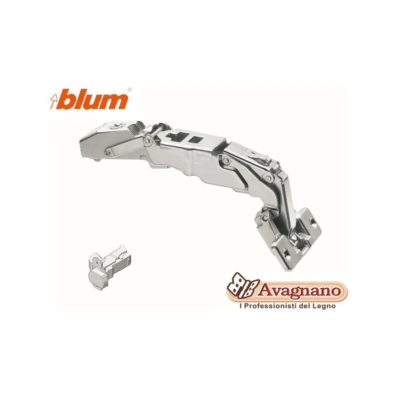 Weekendaanbieding BLUM CLIP top Cerniera ad angolo ampio a protrusione 0 155, Battuta con sormonto,