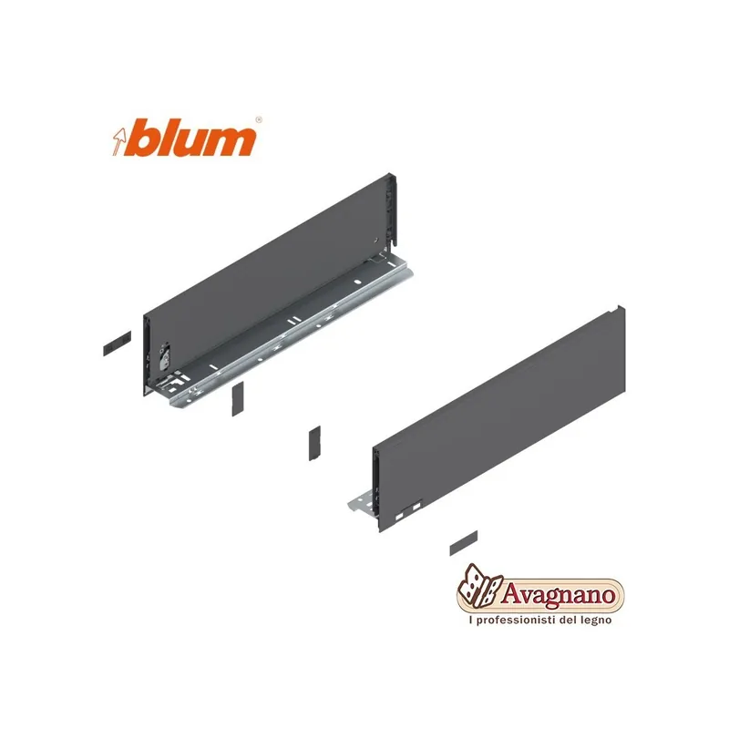 BLUM LEGRABOX SPONDINE GRIGIO ORIONE ALTEZZA C (128,5 mm), 400 mm Betrouwbaar