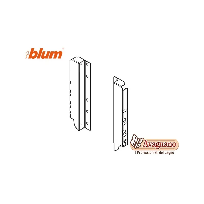 BLUM TANDEMBOX Supporti per schienale in legno, altezza D (224 mm), destro+sinistro Hoge Kwaliteit