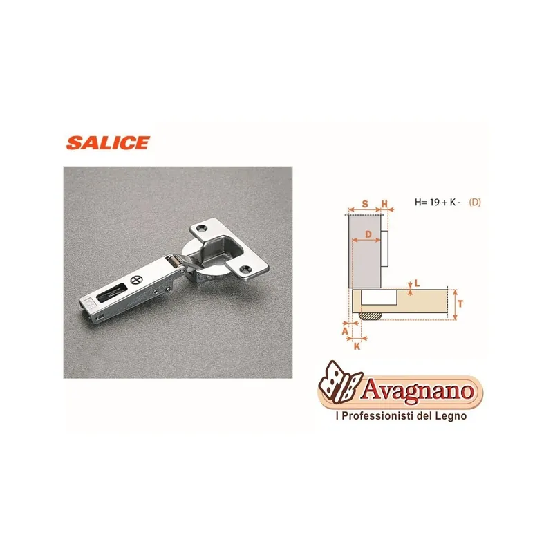 CERNIERA SALICE F.40 COLLO PIANO S/MOLLA Aanbieding