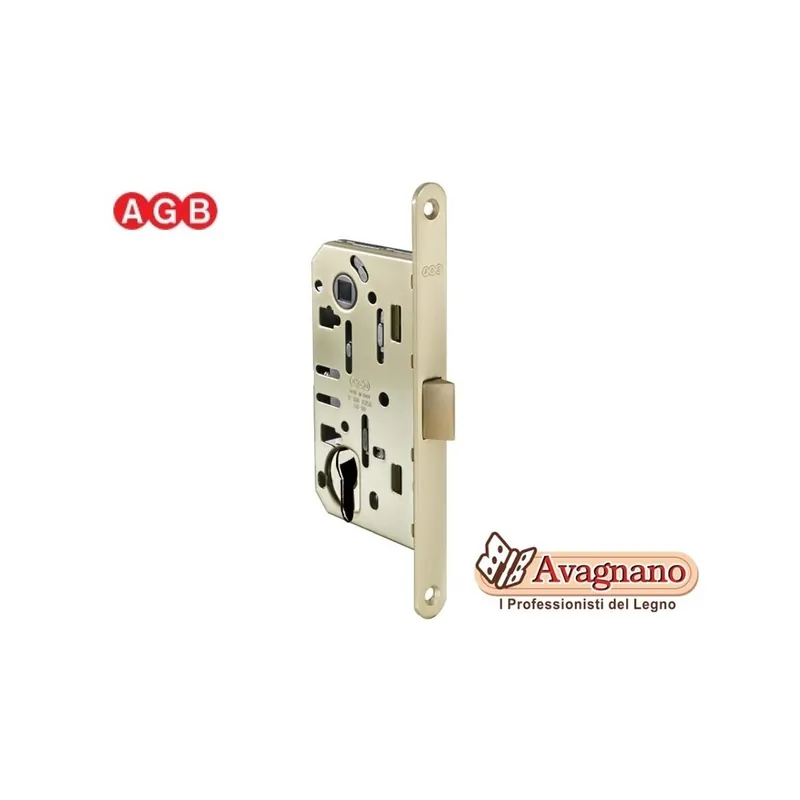 Serratura AGB MEDIANA EVOLUTION YALE E.50 OTTONATA Populair