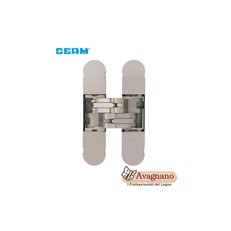 Flitsaanbieding CERNIERA A SCOMPARSA PER PORTE CEAM 1129 3D CROMO SATINATO