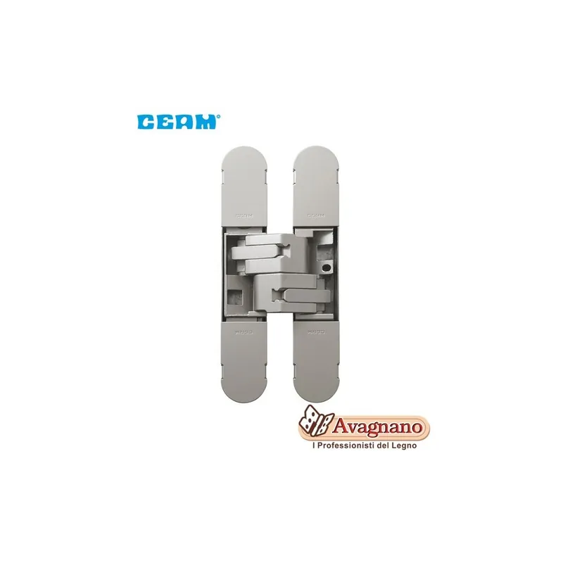 CERNIERA A SCOMPARSA PER PORTE CEAM 1131 3D CROMO SATINATO Weekendaanbieding