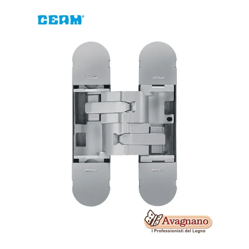 CERNIERA A SCOMPARSA PER PORTE CEAM 1230 3D CROMO SATINATO Nieuw